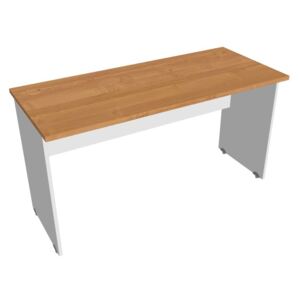 Stůl pracovní rovný 140 cm - Hobis Gate GE 1400 Dekor stolové desky: olše, Dekor lamino podnože: bílá