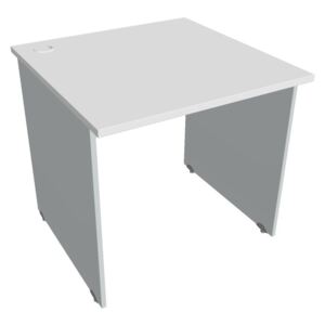 Stůl pracovní rovný 80 cm - Hobis Gate GS 800 Dekor stolové desky: bílá, Dekor lamino podnože: šedá