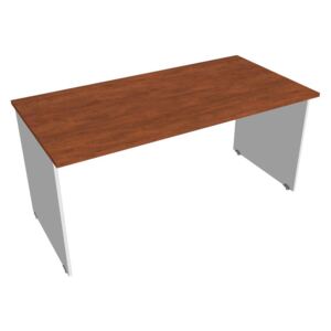 Stůl pracovní rovný 160 cm - Hobis Gate GS 1600 Dekor stolové desky: calvados, Dekor lamino podnože: bílá