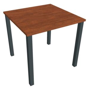 Stůl pracovní rovný 80 cm - Hobis Uni US 800 Dekor stolové desky: calvados, Barva nohou: černá