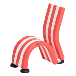 Dětská molitanová židle (červená/bílá)