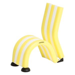 Dětská molitanová židle (žlutá/bílá)