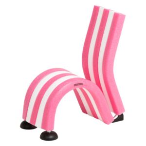 Dětská molitanová židle (růžová/bílá)