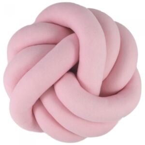 Tutumi Dekorační plyšový polštář Handmade Uzlík - růžový