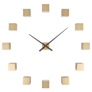 Karlsson Kreativní nástěnné hodiny - Karlsson DIY Cubic Gold