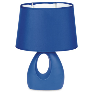 Faneurope I-LPE 018 BLU stolní lampa 1xE14 keramika modrá