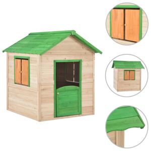 Dětský domeček dřevěný zelený