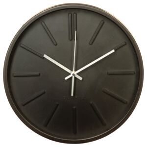 Nástěnné hodiny, kulaté hodiny, Ø 35 cm Quartz, barva černá