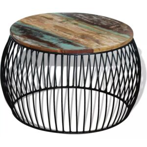 Konferenční stolek Visalia - masivní recyklované dřevo | 68x43 cm