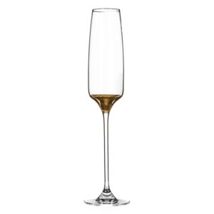 Diamante sklenice na šampaňské v dárkovém balení Elixir Gold 170ml 2KS