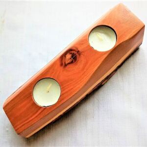 Dřevěný svícen - Dračí oko