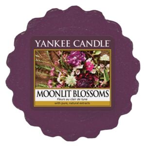 Yankee Candle - vonný vosk Moonlit Blossoms 22g (Květiny ve svitu měsíce. Noční procházka s bohatými květinovými tóny a vůní bobulí se čarovně snoubí s tajemným aromatem hřejivé ambry.)