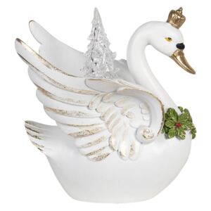 Clayre & Eef - Decoration swan 17*15*19 cm 6PR3001