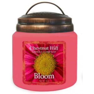 Chestnut Hill - vonná svíčka Bloom (Květ) 454g (Zahalte váš domov do neodolatelných tónu zeleně, kterou prolínají omamné exotické plumérie, jasmínu a růží na základě kokosu a hřejivé ambry – vůně, která vás potěší při každém příchodu domů.)