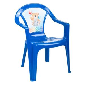STAR PLUS Dětský zahradní nábytek - Plastová židle modrá