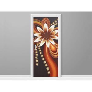 Samolepící fólie na dveře Tajuplné květiny 95x205cm ND3870A_1GV