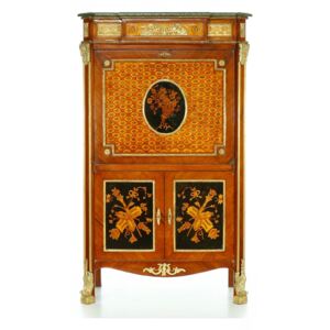 Replika barokního sekretáře - skříňka na alkohol
