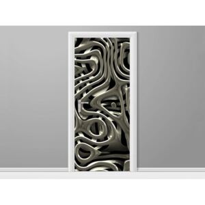 Samolepící fólie na dveře Zajímavé stříbro 95x205cm ND461A_1GV