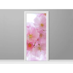 Samolepící fólie na dveře Růžové květy višně 95x205cm ND4854A_1GV