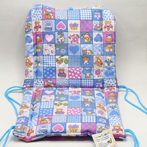 Textilní vložka do dětské židličky Kami, modrá kostky