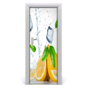 Fototapeta na dveře samolepící citron a led