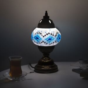 Krásy Orientu Orientální skleněná mozaiková lampa Latifa - stolní