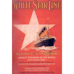 Plechová cedule White Star Line