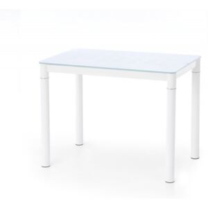 Skleněný stůl ARGUS mléčná / bílá Halmar