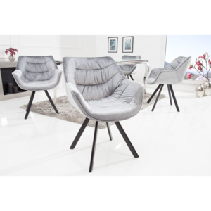 Židlo-křeslo COMFORT SAMT GREY Nábytek | Jídelní prostory | Jídelní židle