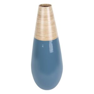 PRESENT TIME Dekorační váza Bamboo Drop L modrá, Vemzu