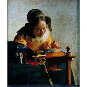 Obraz, Reprodukce - Jan Vermeer - Merlettaia, (50 x 70 cm)