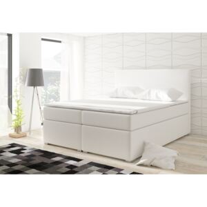 Manželská postel DOLCE BOXSPRINGS 160cm (ekokůže soft 017) (Moderní)