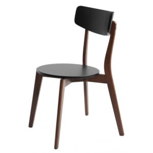 Nordic Design Jídelní židle Toe, černá/ořech