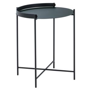 Černý kovový odkládací stolek HOUE Edge 46 cm