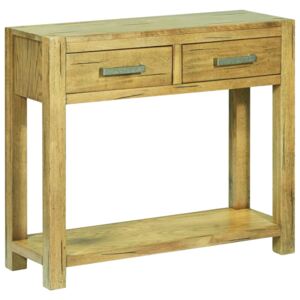 Konzolový stolek 83 x 30 x 73 cm rustikální dubové dřevo