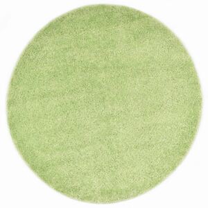 Kusový koberec Shaggy 120 cm zelený