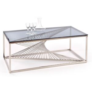 Moderní konferenční stolek Glamour Stříbrný PRISM II