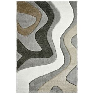 Obsession Kusový koberec moderní Acapulco 680 stříbrný křivky 060x110 cm