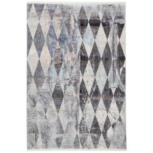 Obsession Luxusní kusový koberec Laos 460 stříbrný harlekýn 200x285 cm