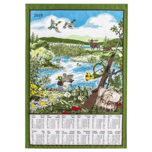 Forbyt Textilní kalendář 2016 Myslivecký, 45 x 65 cm