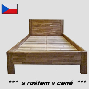 Vančat CZ postel Katrin - dubový masiv 4cm