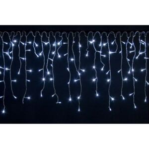 Vánoční světelný déšť - 5 m, 200 LED, studeně bílý - OEM M02053