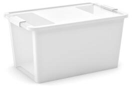 Bi box L 40 litrů kombinace průhledná/bílá barva