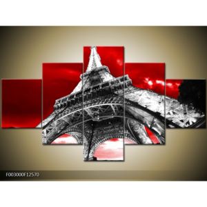 Obraz černobílé Eiffelovy věže (F003000F12570)