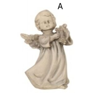 Andělíček stojící a držící loutnu 12,5 cm