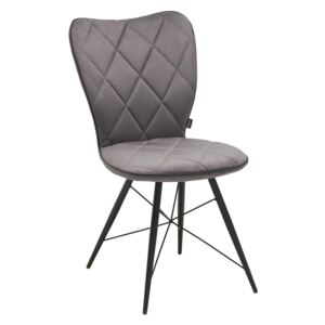 Hom`in Židle, šedá, černá 49x90x61