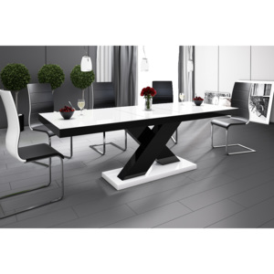 Hubertus Jídelní stůl XENON Barva nábytku: Bílo/černý lesk
