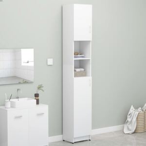 Koupelnová skříňka bílá 32 x 25,5 x 190 cm dřevotříska