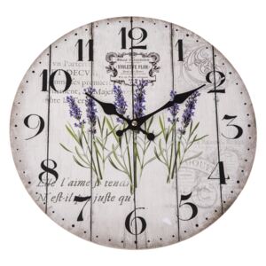 Nástěnné hodiny Violet, 34 cm