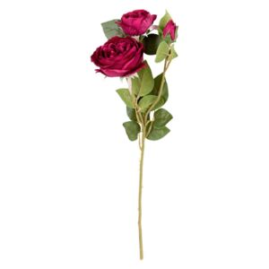 MELINERA® Umělá květina (tmavě červená, růže)